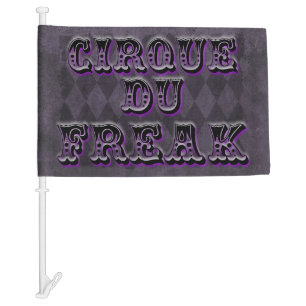 Gothic Argyle Cirque Du Freak Car Flag