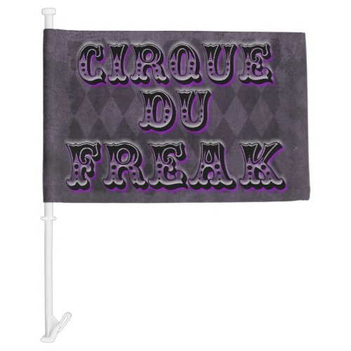 Gothic Argyle Cirque Du Freak   Car Flag