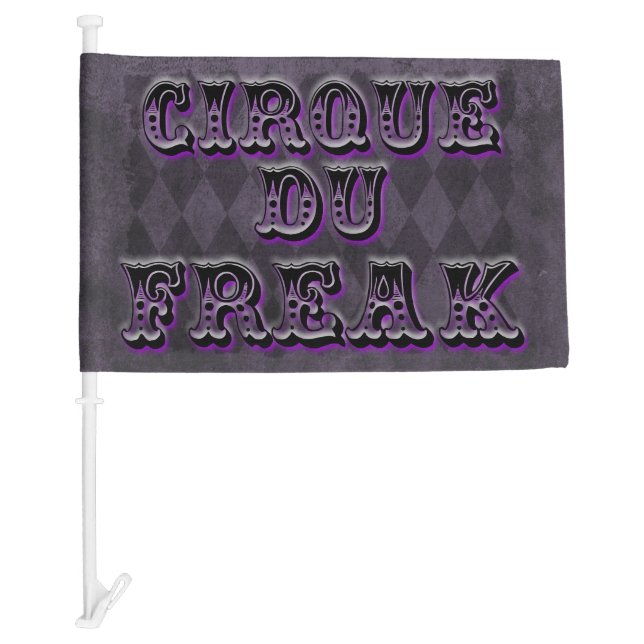 Gothic Argyle Cirque Du Freak   Car Flag (Front)