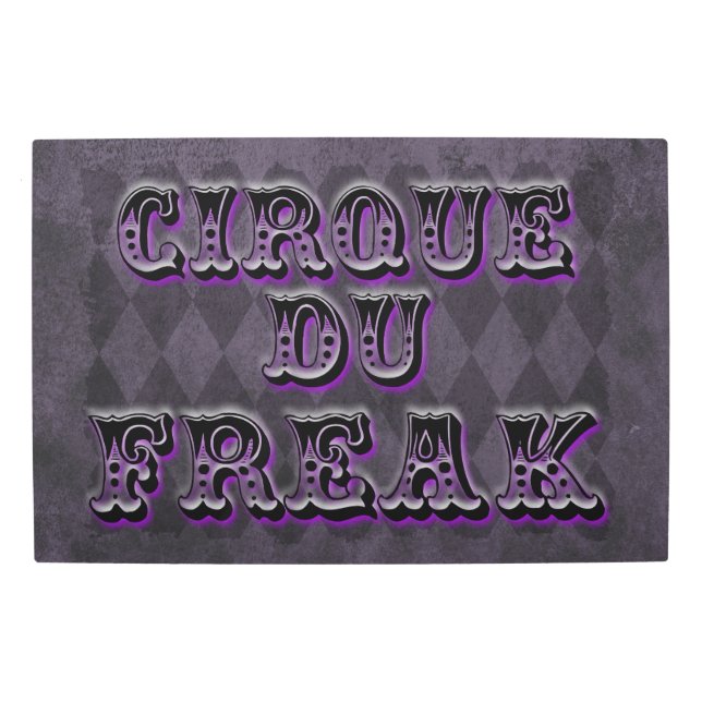 Gothic Argyle Cirque Du Freak Metal Print (Front)