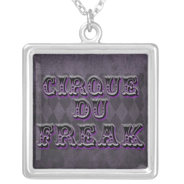 Gothic Argyle Cirque Du Freak Silver Plated Necklace (Front)