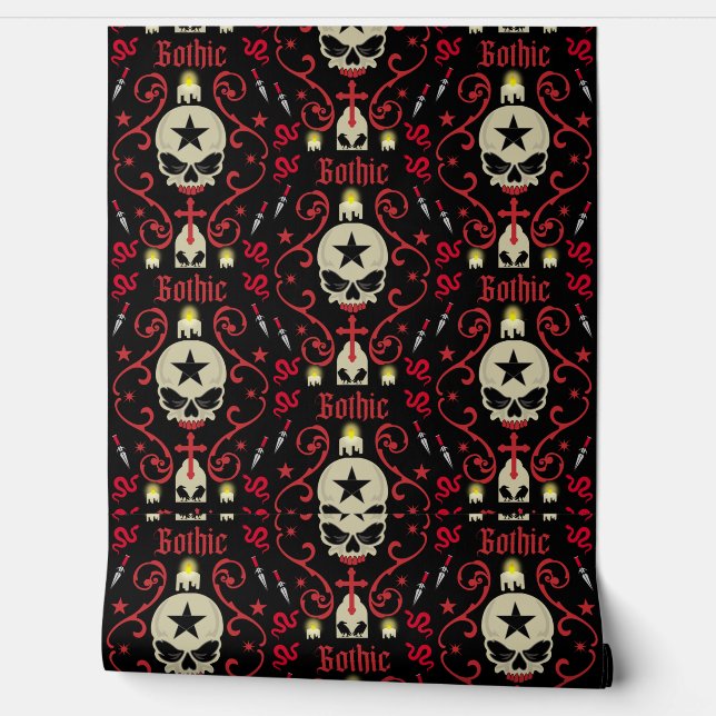 Gothic Art Home Decor Wallpaper (Unrolling)