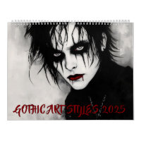 Gothic Art Styles 2025 Calendar