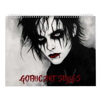 Gothic Art Styles Calendar