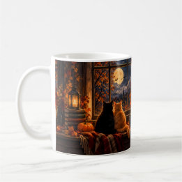 Gothic Autumn Cats Mug – Cozy Halloween Art