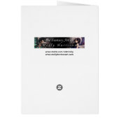 Gothic Autumn Fairy Art Card by Molly Harrison (Back)