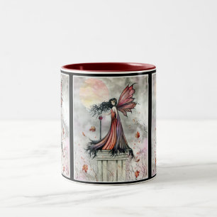 Gothic Autumn Fairy Mug by Molly Harrison