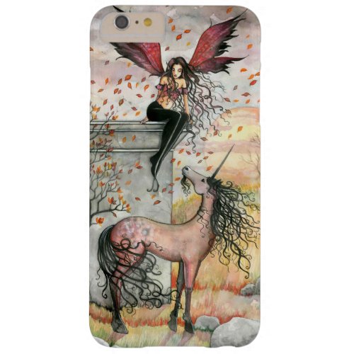 Gothic Autumn Fairy Unicorn Faerie Fantasy Art Barely There iPhone 6 Plus Case