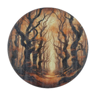 Gothic Autumn woods Cutting Board