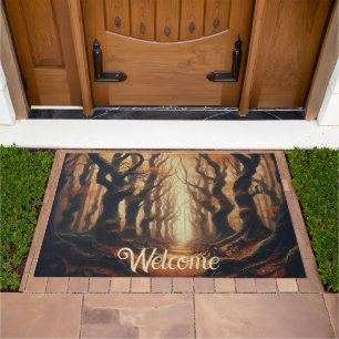 Gothic Autumn woods Doormat