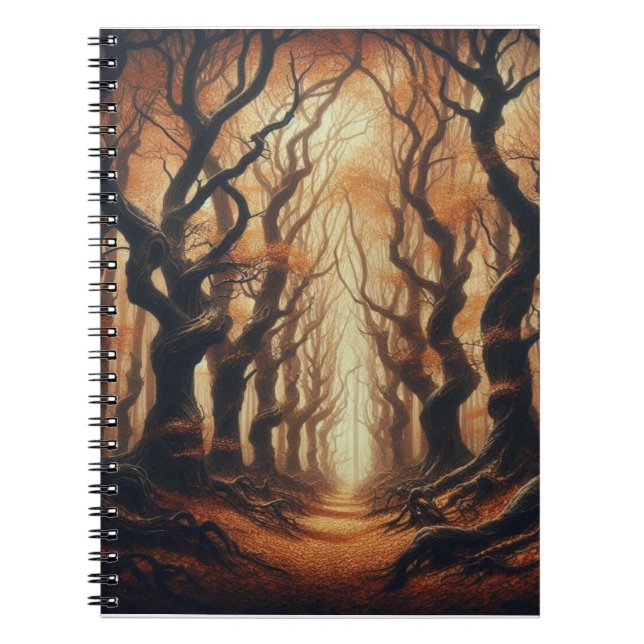 Gothic Autumn woods Notebook (Front)