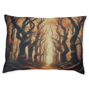 Gothic Autumn woods Pet Bed