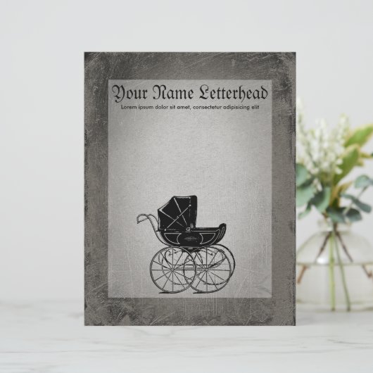 Gothic Baby Carriage (Standing Front)