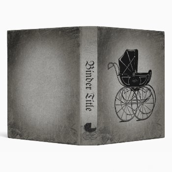 Gothic Baby Carriage Binder by opheliasart at Zazzle
