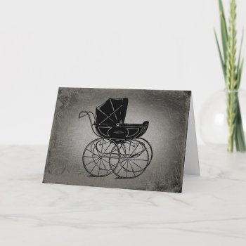 Gothic Baby Carriage Card by opheliasart at Zazzle
