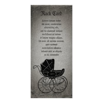 Gothic Baby Carriage Rack Card by opheliasart at Zazzle