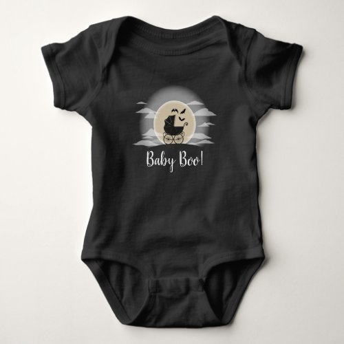 Gothic Baby Shower Halloween Carriage Baby Bodysuit