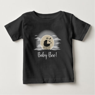 Gothic Baby Shower Halloween Carriage Baby T-Shirt
