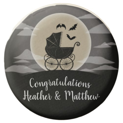 Gothic Baby Shower Halloween Carriage Chocolate Covered Oreo