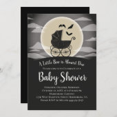 Gothic Baby Shower Halloween Carriage Invitation (Front/Back)