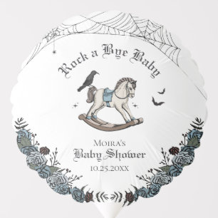 Gothic Baby Shower Rock a Bye Baby Balloon