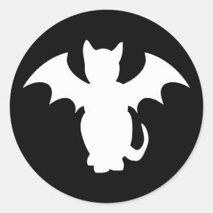GOTHIC BAT CAT STICKERS