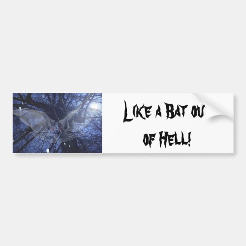 Gothic Bat gifts Bumper Sticker