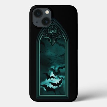 Gothic Bat Window 3 Iphone 13 Case by FantasyCases at Zazzle