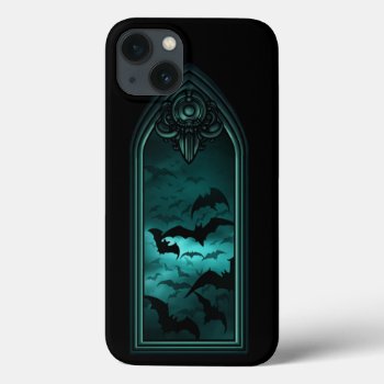 Gothic Bat Window 4 Iphone 13 Case by FantasyCases at Zazzle