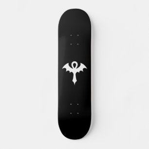 Gothic Bat Wing Ankh Skateboard