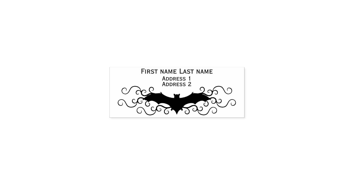 First Names Return Address Rubber Stamp