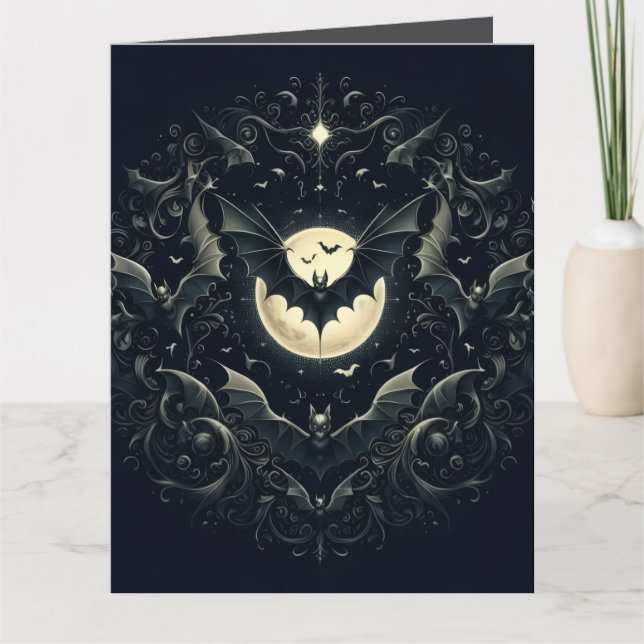 Gothic Bats  Card (Front)