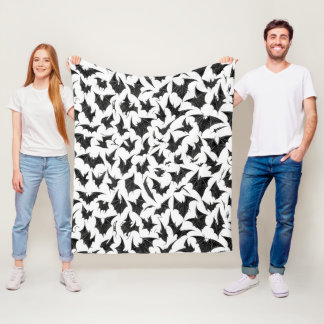 Gothic Bats Fleece Blanket