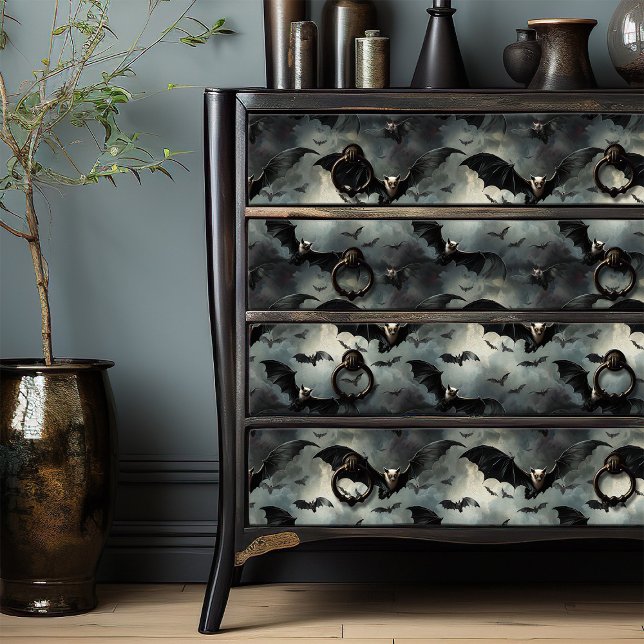 Gothic Bats Halloween | Gothic Wedding Decoupage Tissue Paper (Creator Uploaded)