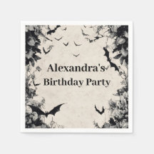 Gothic Bats & Roses Birthday