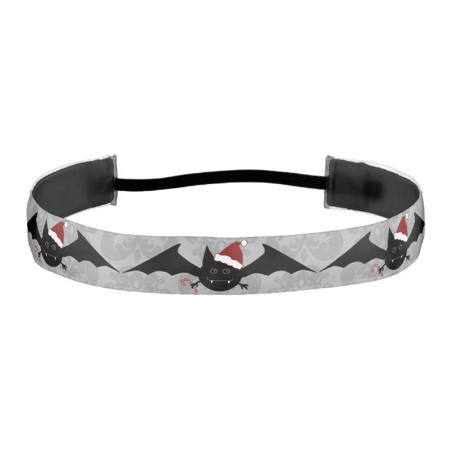Gothic Batty Christmas adorable Athletic Headband (Front)
