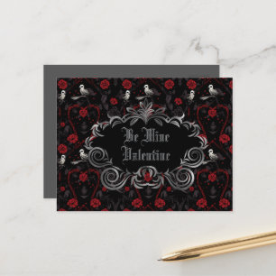 Gothic Be Minel Valentine  Postcard