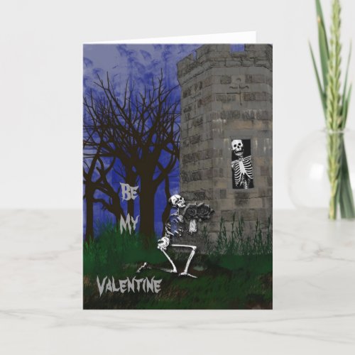 Gothic Be My Valentine Card