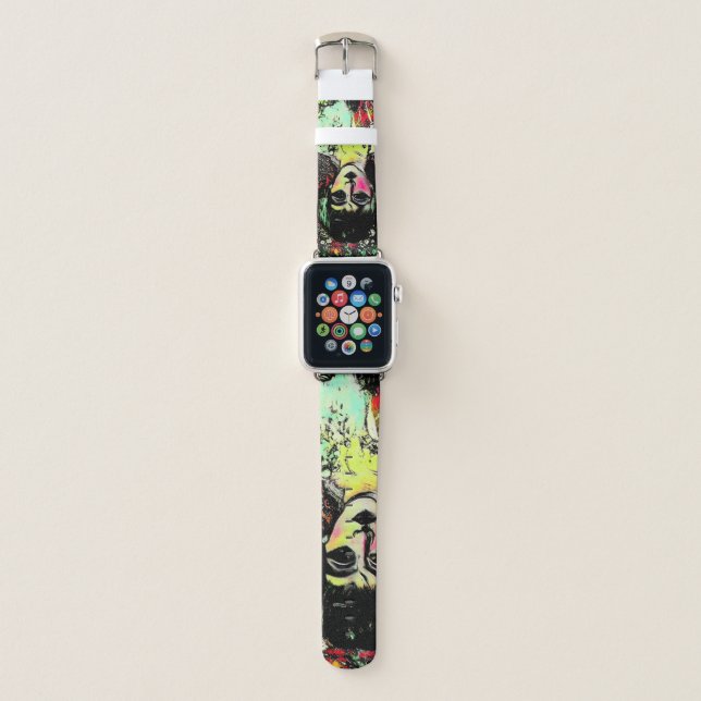 Gothic Beauty Portrait  Apple Watch Band (Front)