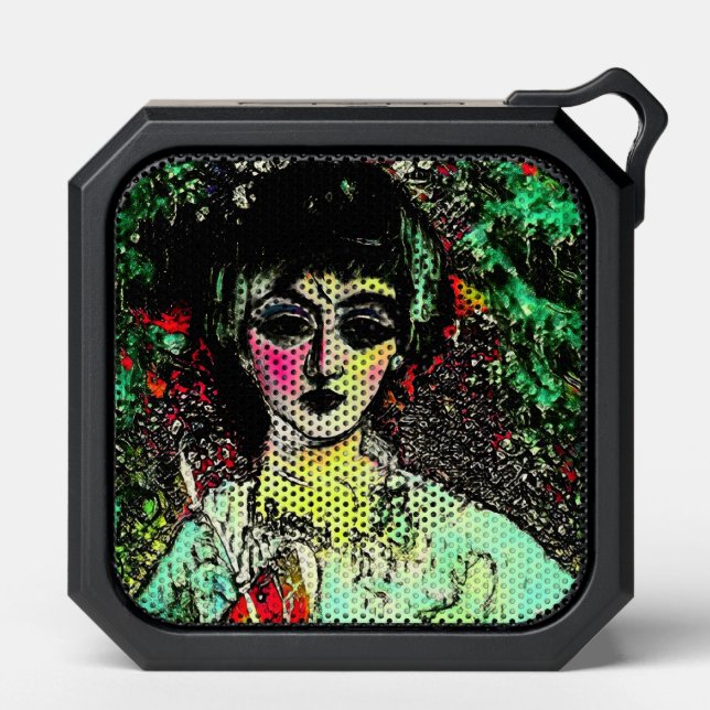 Gothic Beauty Portrait  Bluetooth Speaker (Front)