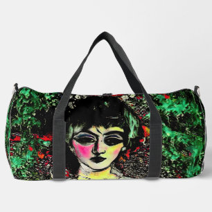 Gothic Beauty Portrait Duffle Bag