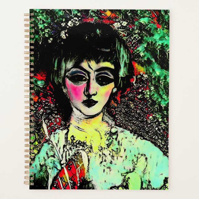 Gothic Beauty Portrait  Planner (Front)