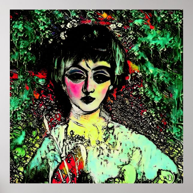 Gothic Beauty Portrait  Poster (Front)
