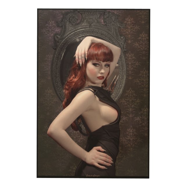 Gothic Beauty Wood Wall Decor (Front)