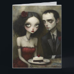 Gothic Birthday card to wife Greeting Card<br><div class="desc">Gothic funny wife birthday greeting card</div>