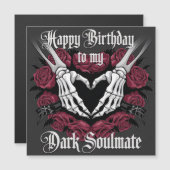Gothic Birthday Design for Your Dark Soulmate (Front/Back)