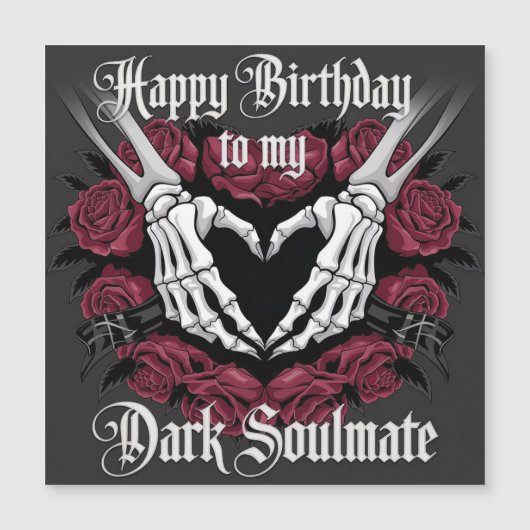 Gothic Birthday Design for Your Dark Soulmate (Front)