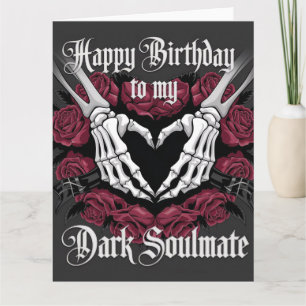 Gothic Birthday Design for Your Dark Soulmate  Card