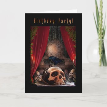 Gothic Birthday Party Invitation - Ravens Den by xgdesignsnyc at Zazzle