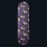 Gothic Black and Purple Skulls Roses Skateboard<br><div class="desc">This Gothic Skulls and Roses Skateboard design is perfect for anyone who loves gothic or goth art</div>
